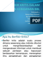 Berfikir Kritis Dalam Asuhan Kebidanan BBL Fix