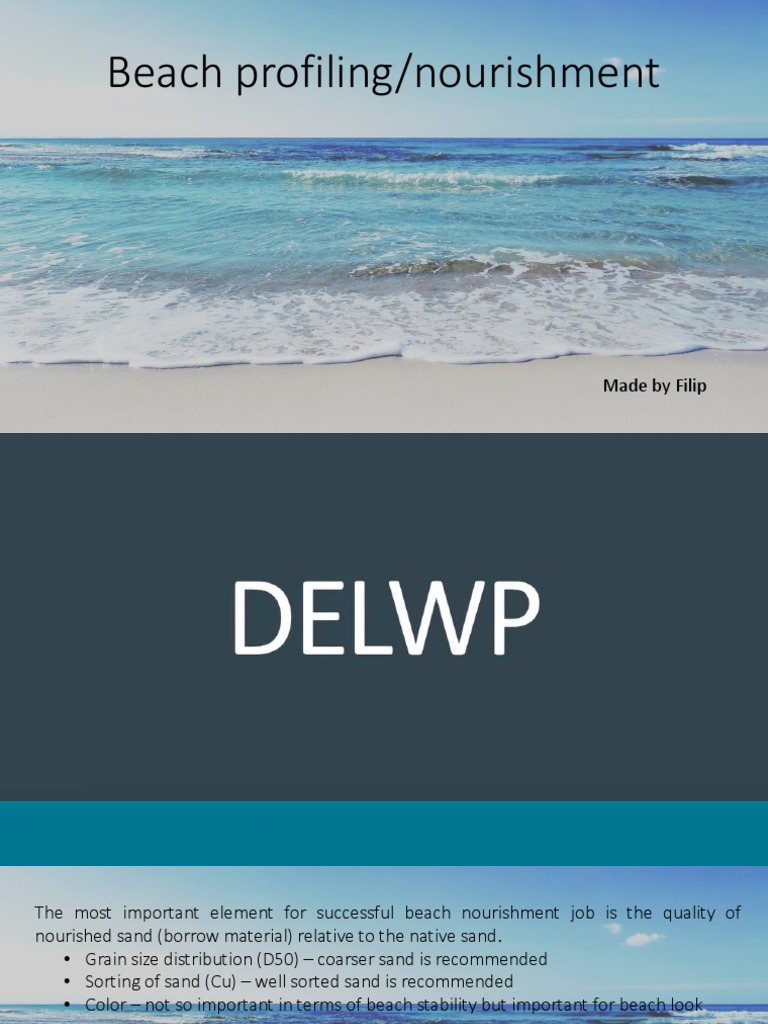 Beach Profiling Nourishment Pdf Beach Coast