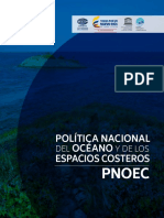 Política Nacional Del Océano y Los Espacios Costeros - PNOEC