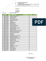 Universitas ASFA Solution Attendance Sheet for Internet Marketing Class