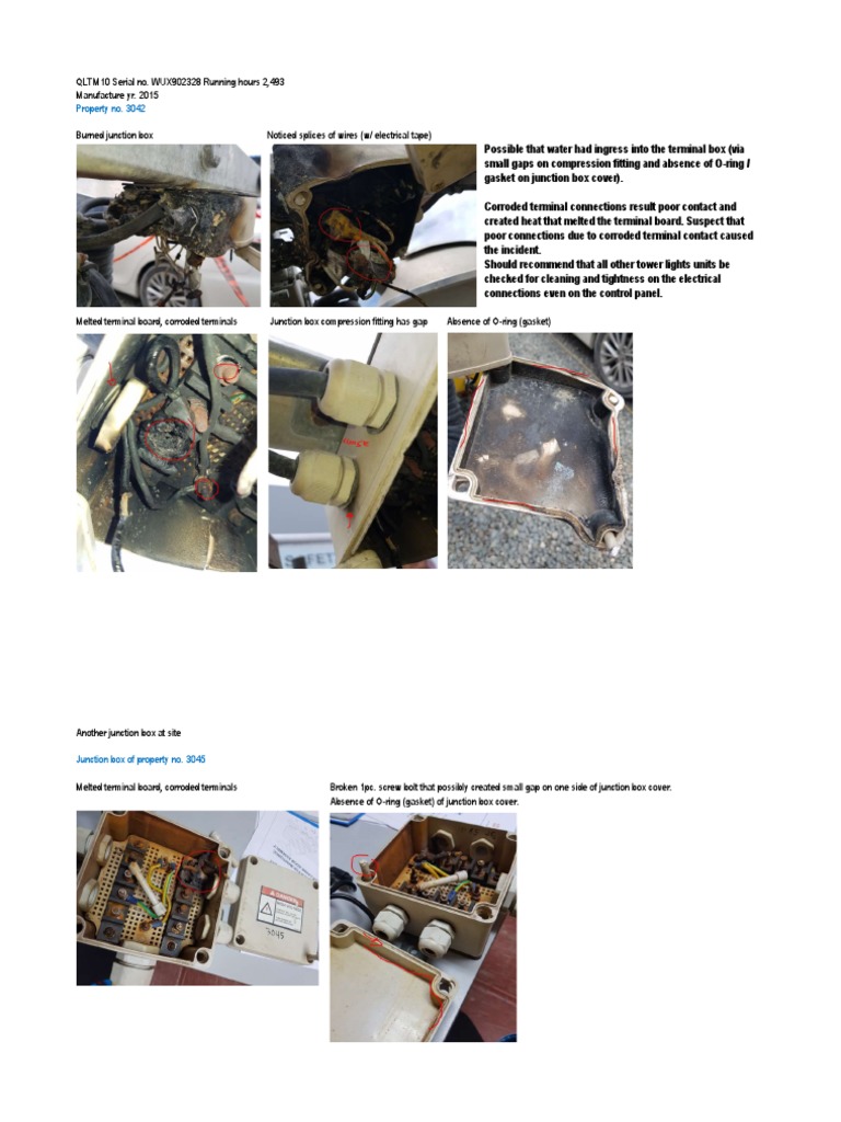 Junction Box Issues and Recommendations | PDF | Technology & Engineering