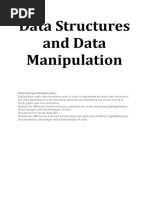 Data Structures and Data Manipulation