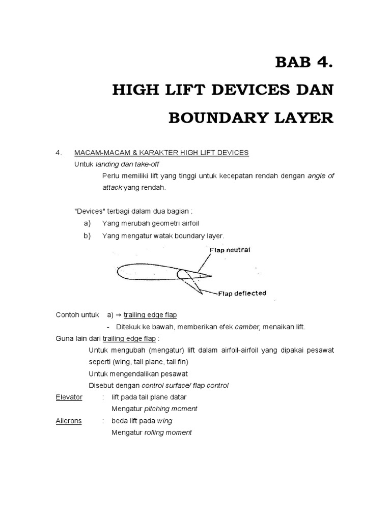 High Lift Device Dan Boundary Layer | PDF