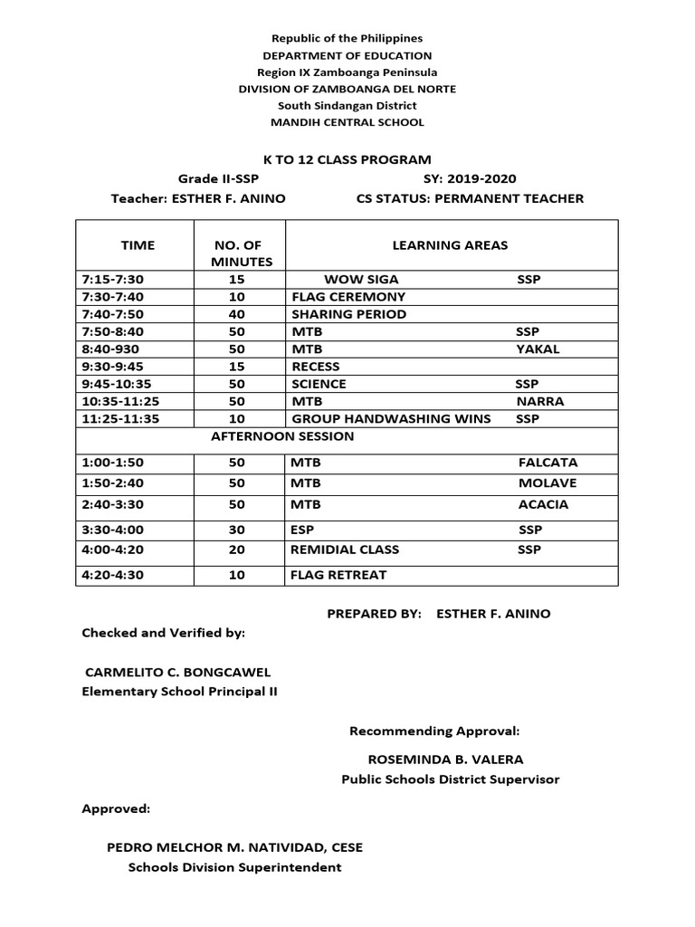 class-program-pdf-philippines-learning