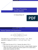 Digital Signal Processing Inverse Systems: D. Richard Brown III
