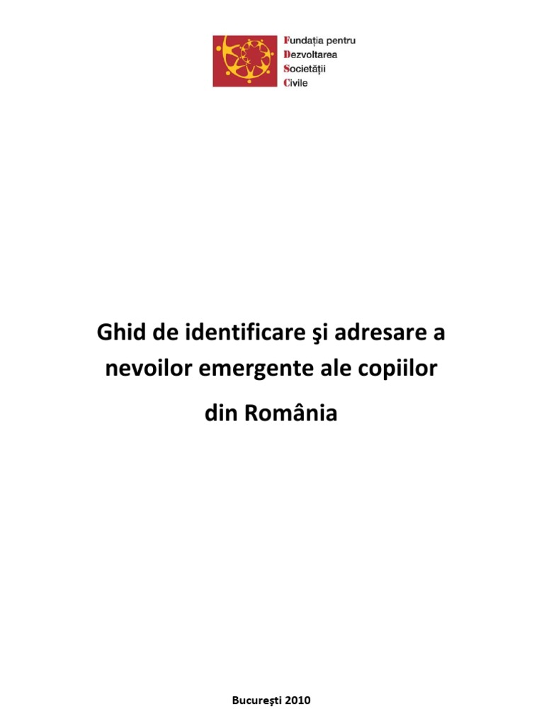 Nevoi Emergente | PDF