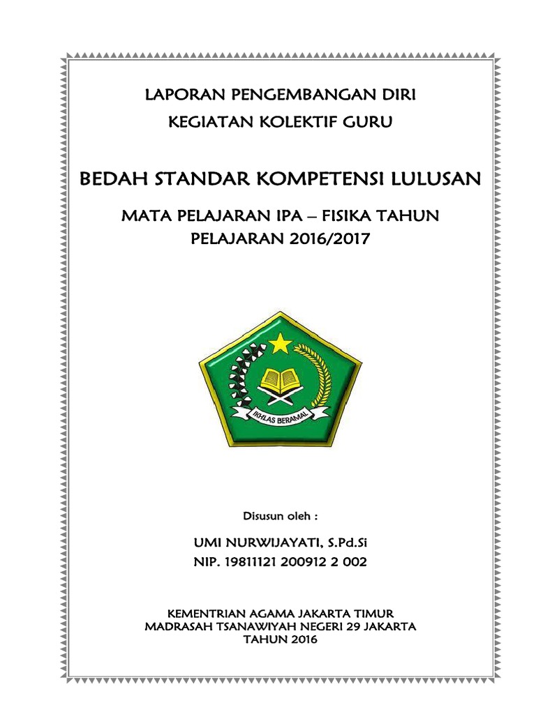 Laporan Bedah Skl Fisika 2017 Docx