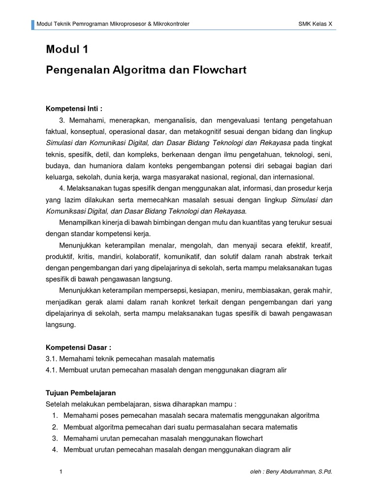 Algoritma dan Flowchart dalam Pemrograman | PDF