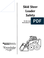Skid Steer Loader Safety: For The Landscaping and Horticultural Services Industry