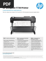 HP Designjet T730 Datasheet