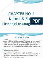 Chapter No. 1 Nature & Scope of Financial Management