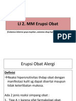 LI 2. MM Erupsi Obat: (Cutaneus Adverse Grup Eruption, Cutaneus Drug Hypersensitivity)