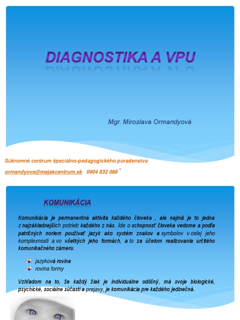 Diagnostika A VPU | PDF
