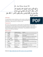 Surat Al Maidah Dan An Nisa Beserta Tajwidnya