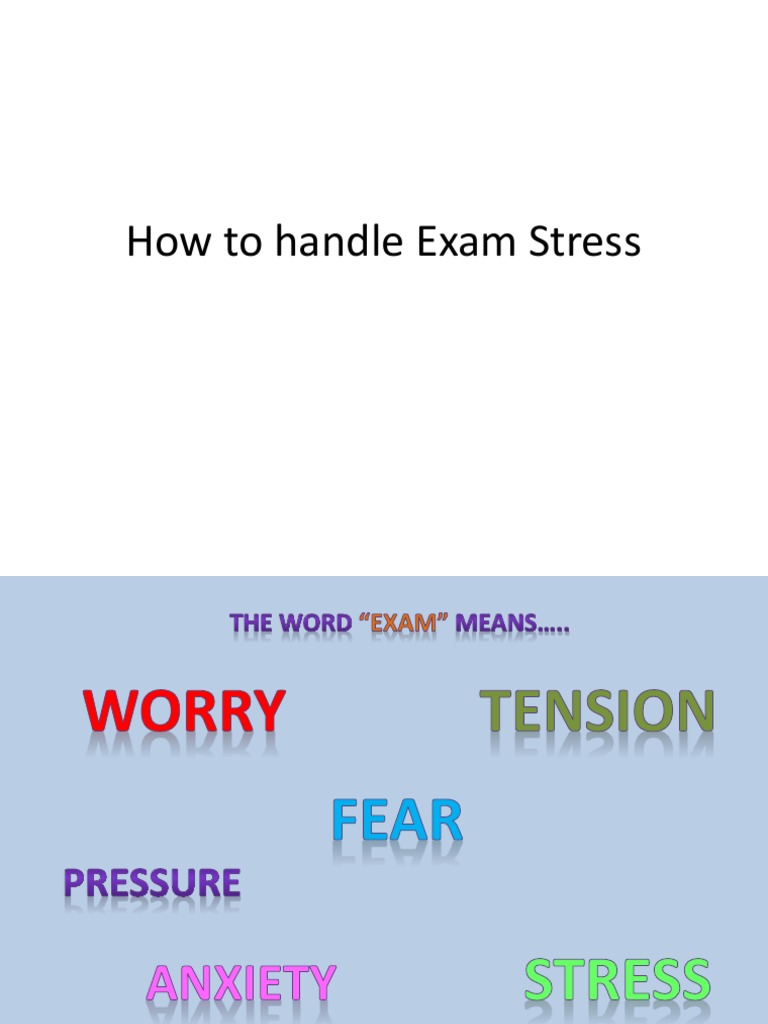 How To Handle Exam Stress | PDF