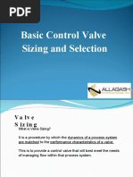 Basic Control Valve Sizing and Selection