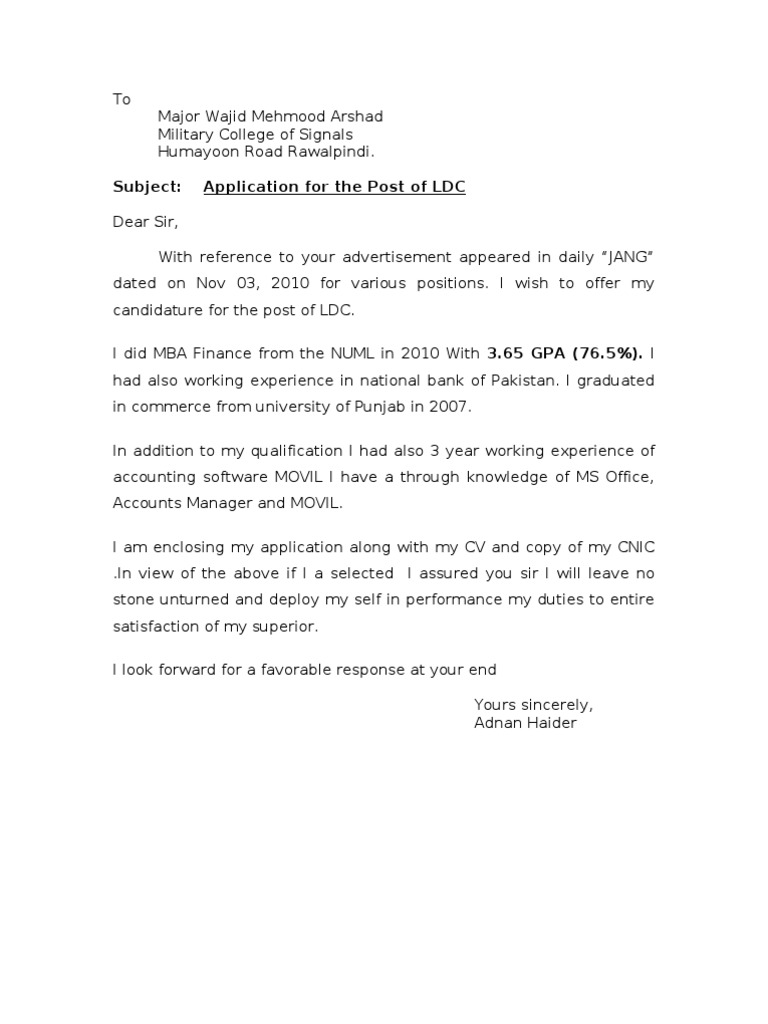 CV Application | PDF
