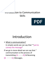 Intro To Communication Skills