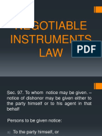 Negotiable Instruments LAW