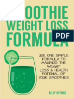 Smoothie weight loss formula