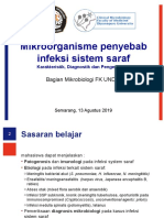 Mikroorganisme Penyebab Infeksi Sistem Saraf: Bagian Mikrobiologi FK UNDIP