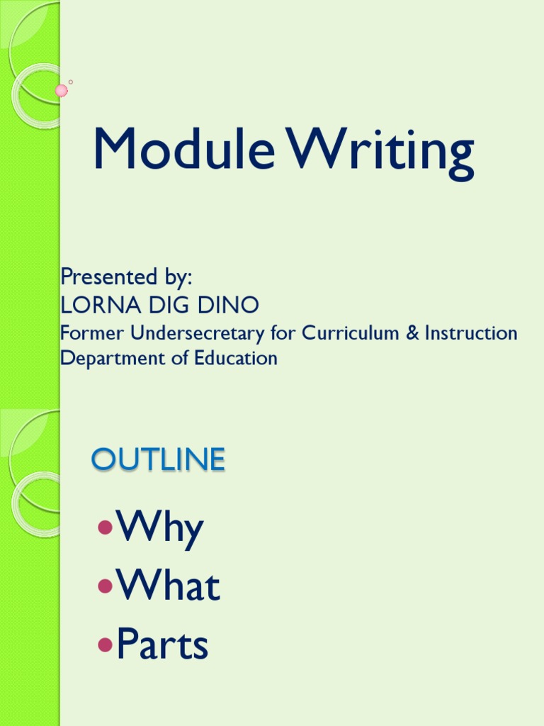 (Mam Lorna) Module Writing Revised | PDF | Instructional Design ...