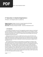 CT Saturation in Industrial Applications - : Analysis and Application Guidelines