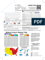 Wisdom Products Shipping Table: Order Form