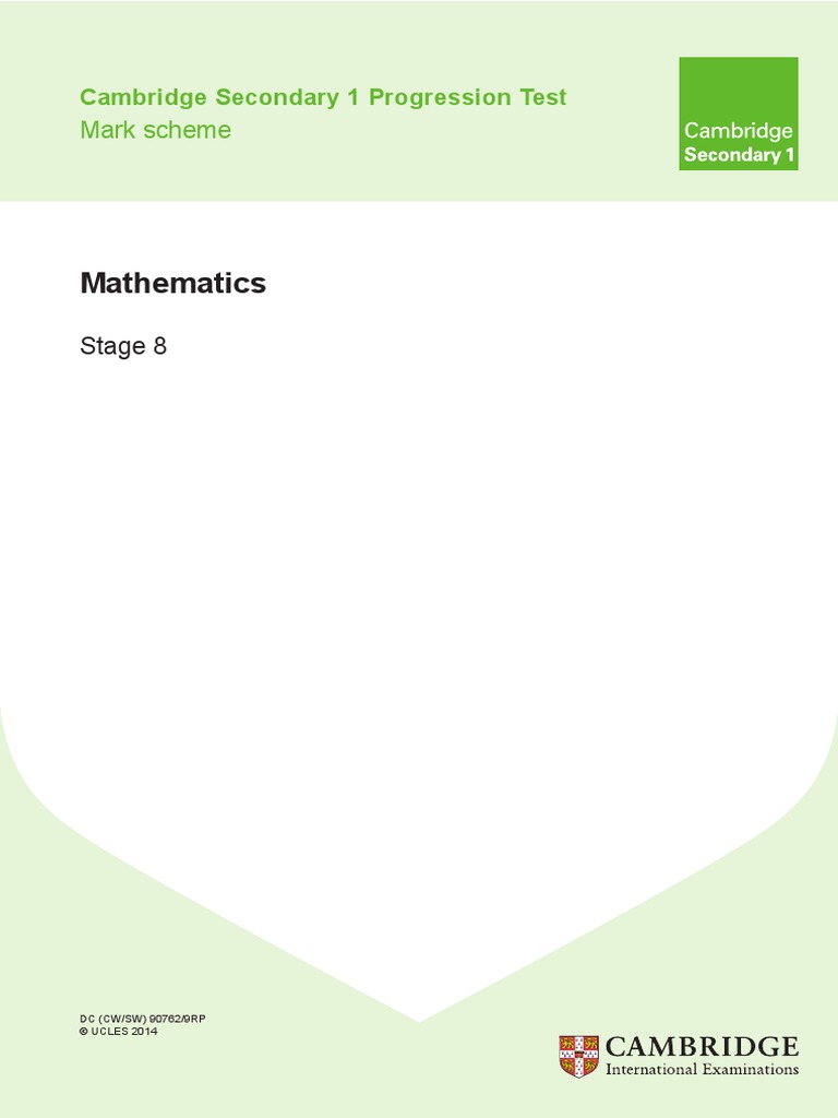 Maths Stage 8 mrk-skm-2015 PDF | PDF | Numbers | Question