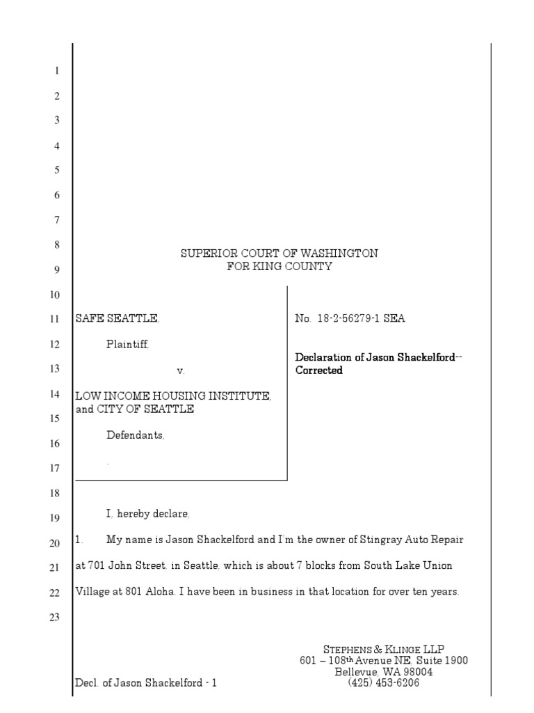 Declaration of Jason Shackelford PDF