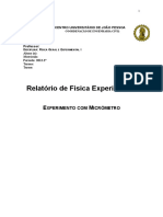 Modelo de  Relatório de Física  Experimental I.doc
