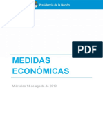 Medidas anunciadas por Macri post PASO nacionales