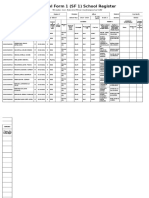 School Form 1 (SF 1) School Register