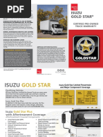 Isuzu Gold Star: Certified Pre-Owned Truck Warranty