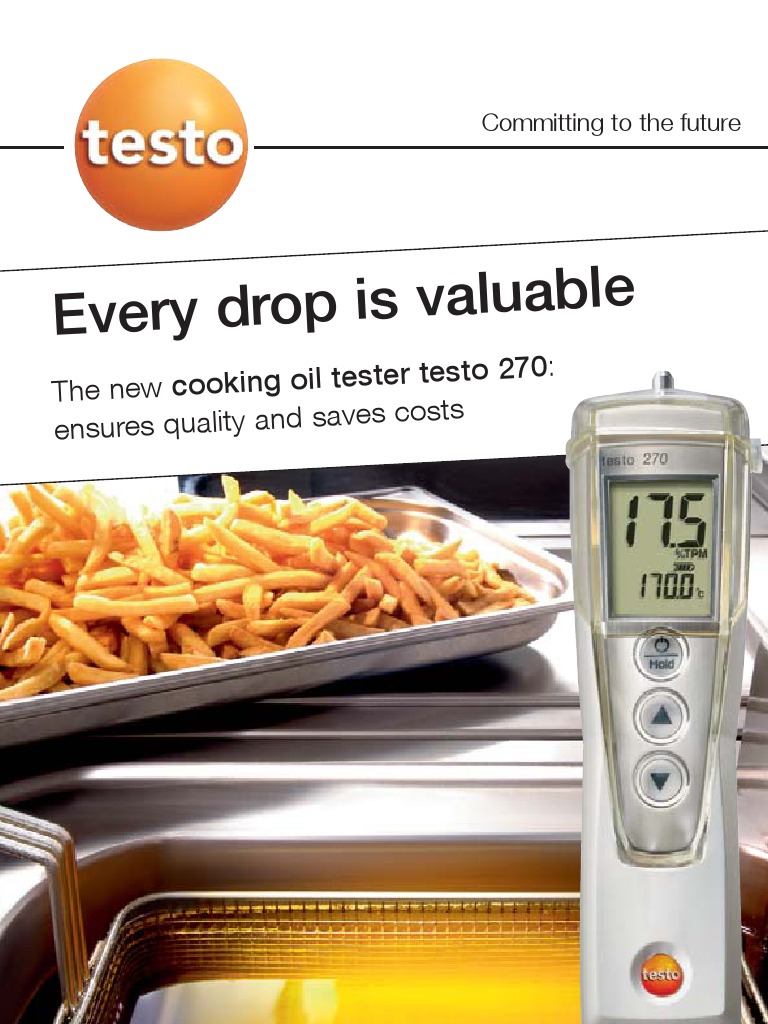 Testo 270 Cooking Oil Tester Guide | PDF | Cooking | Cooking Oil