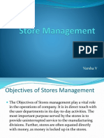 Objectives and Types of Stores Management