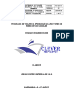 Programa de vigilancia epidemiológica de factores de riesgo psicosociales