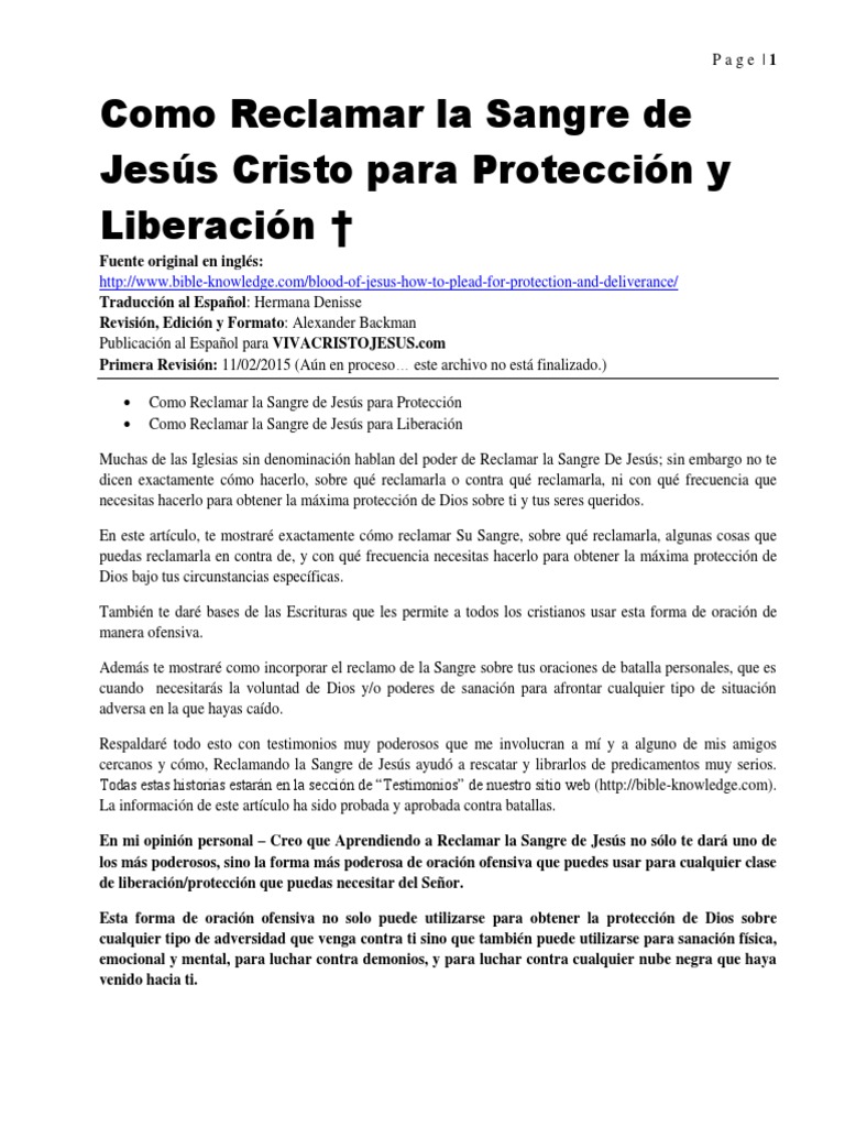 Oracion De Liberacion Y Proteccion Hoy Te Compartimos La #Oración De