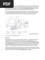 Computer Hardware, Input and Ouput Devices