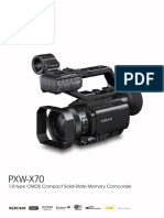 PXW-X70: 1.0-Type CMOS Compact Solid-State Memory Camcorder