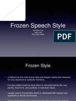 Frozen Speech Style