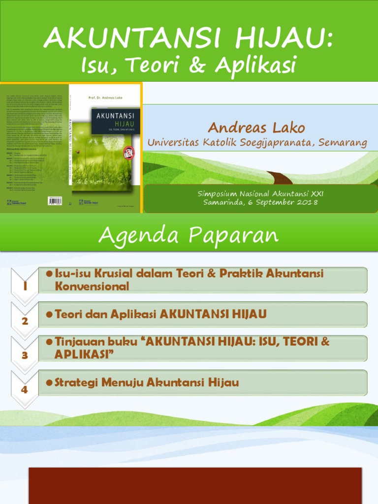Peluncuran Buku Akuntansi Hijau Andreas 1 Pdf
