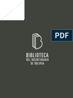 Catalogo Biblioteca Del Bicentenario de Bolivia (Junio 25 2019)