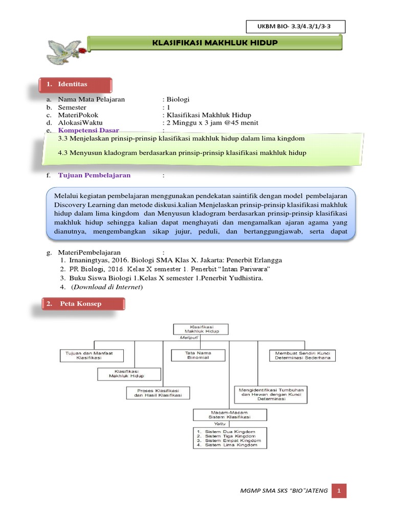 Ukbm Bio 3 3 4 3 1 3 3 Klasifikasi