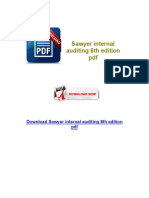 Sawyer Internal Auditing 6th Edition PDF