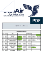 Daily Schedule For B.1.1 Exam