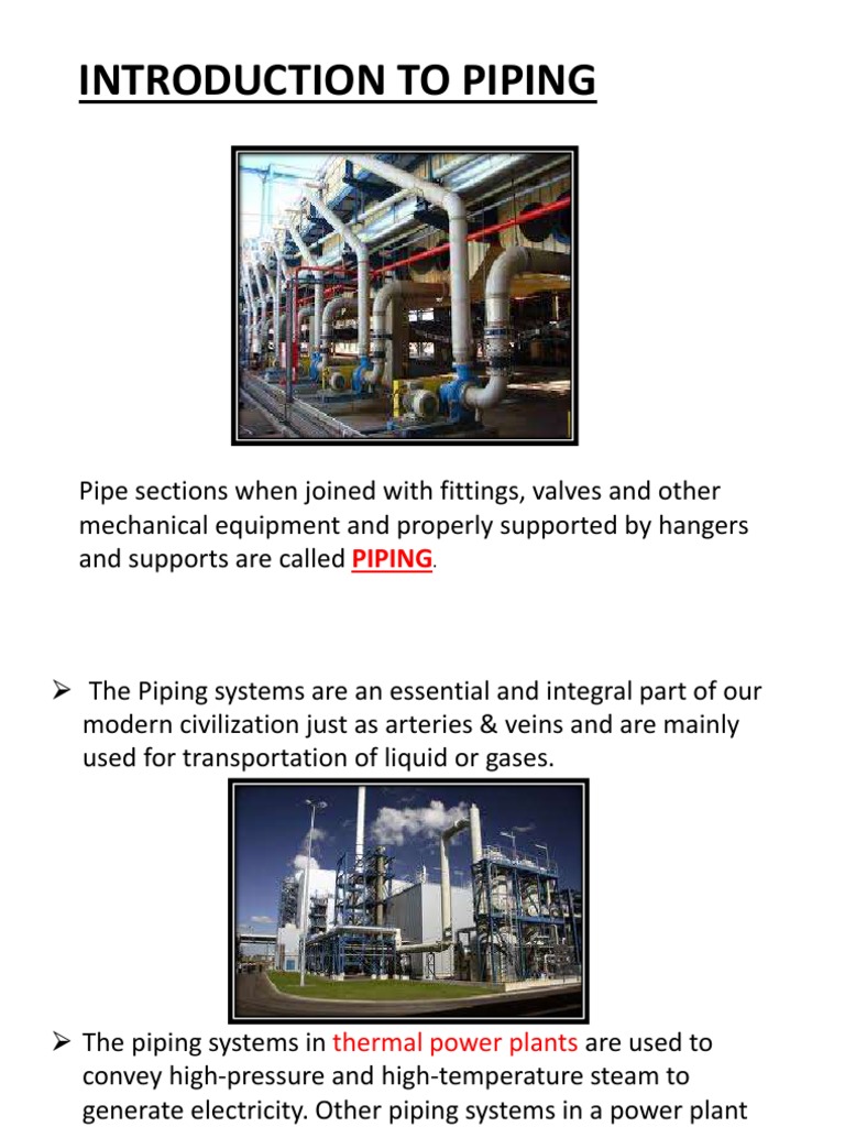 Piping Systems: A Beginner's Guide | PDF | Fluid Dynamics | Steam
