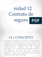 Unidad 12 Contratos de Seguro