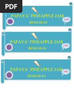 Papaya' Pineapple Jam: BFSM Iii-Io