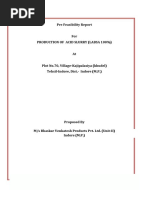 Pre Feasibility Report For Production of Acid Slurry (Labsa 100%) at